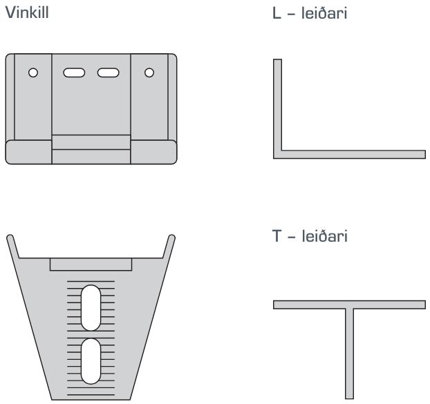 Tækniteikning af undirkerfi fyrir álklæðningar